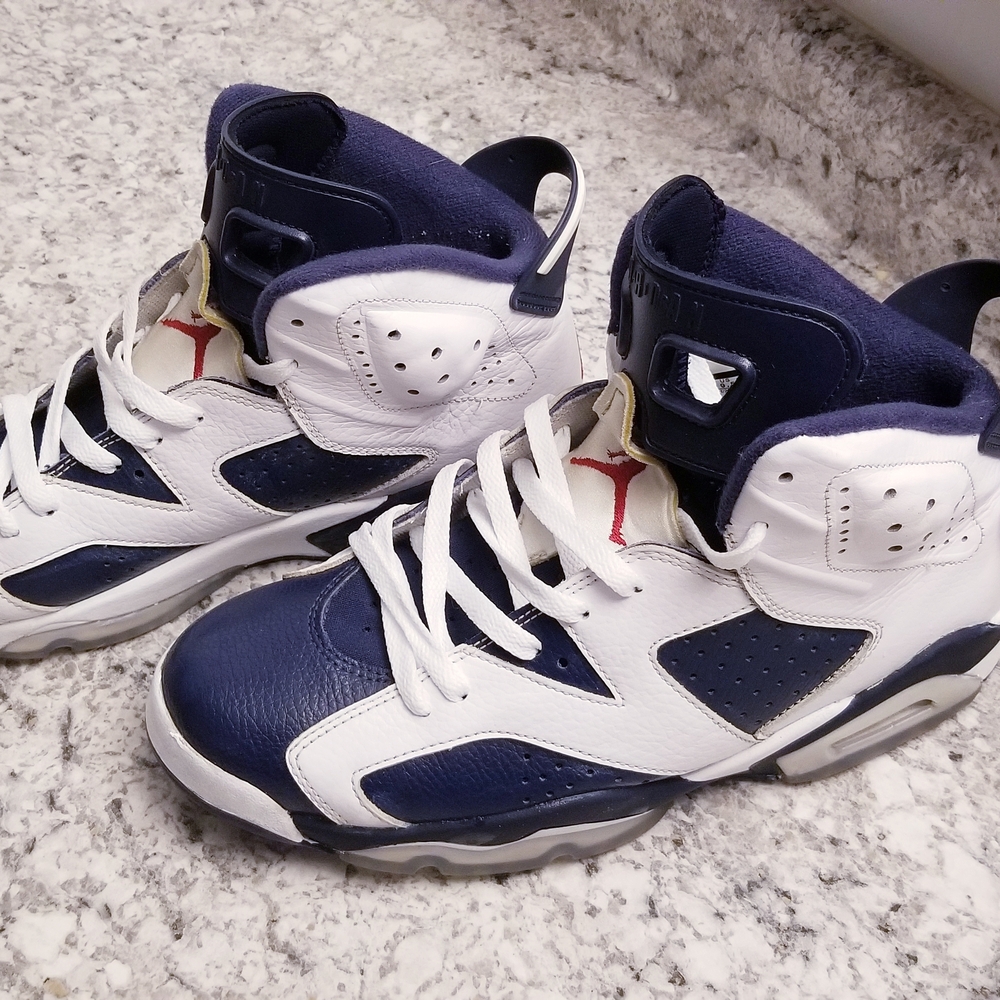 JORDAN 6 VI OLYMPIC MIDNIGHT NAVE BLUE AUTHENTIC WITH TAG GUARANTEED GENUINE